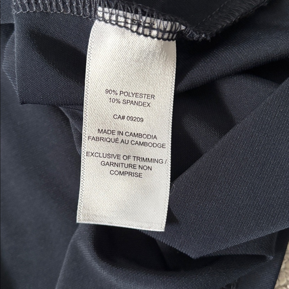 Cleo Petites Elegant Navy blue embroidered blouse size SP. - Picture 7 of 7